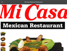 Tablet Screenshot of micasamexicanfood.com